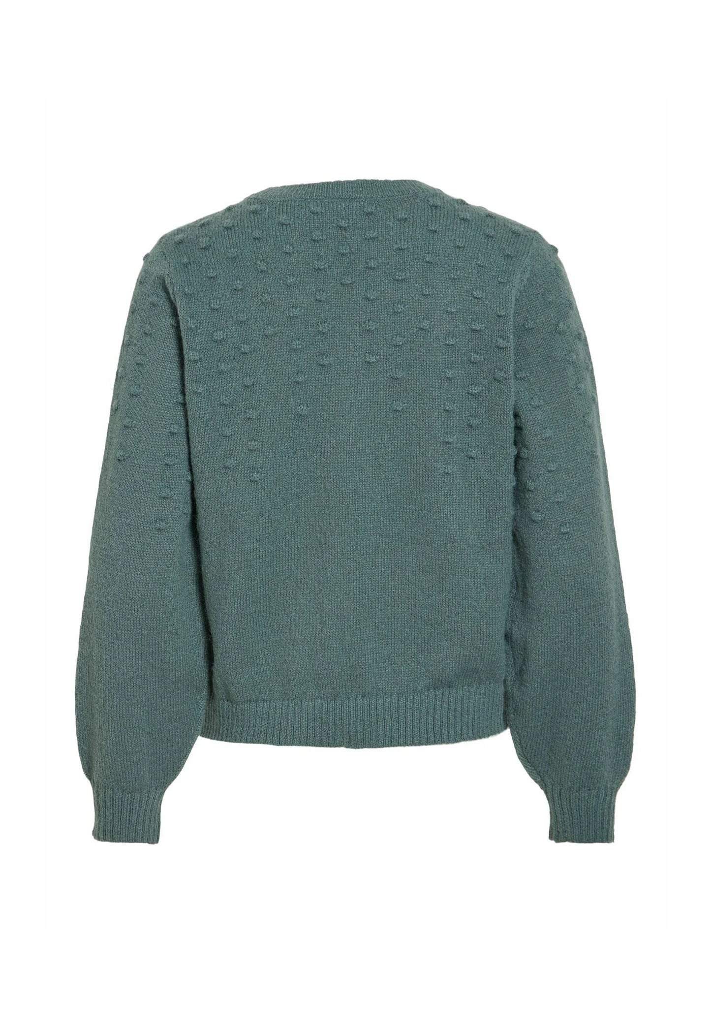 VITULI O-NECK L/S DOT KNIT TOP-NOOS