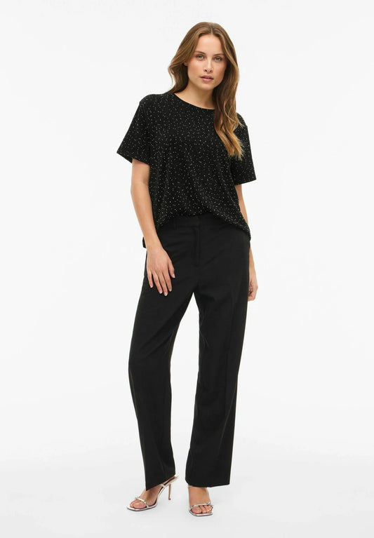 VISILNA O-NECK S/S TOP