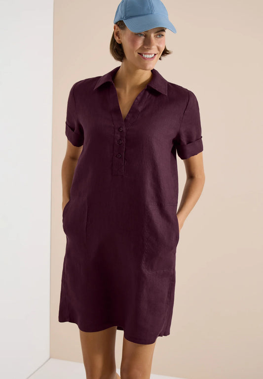 Linen Solid Dress