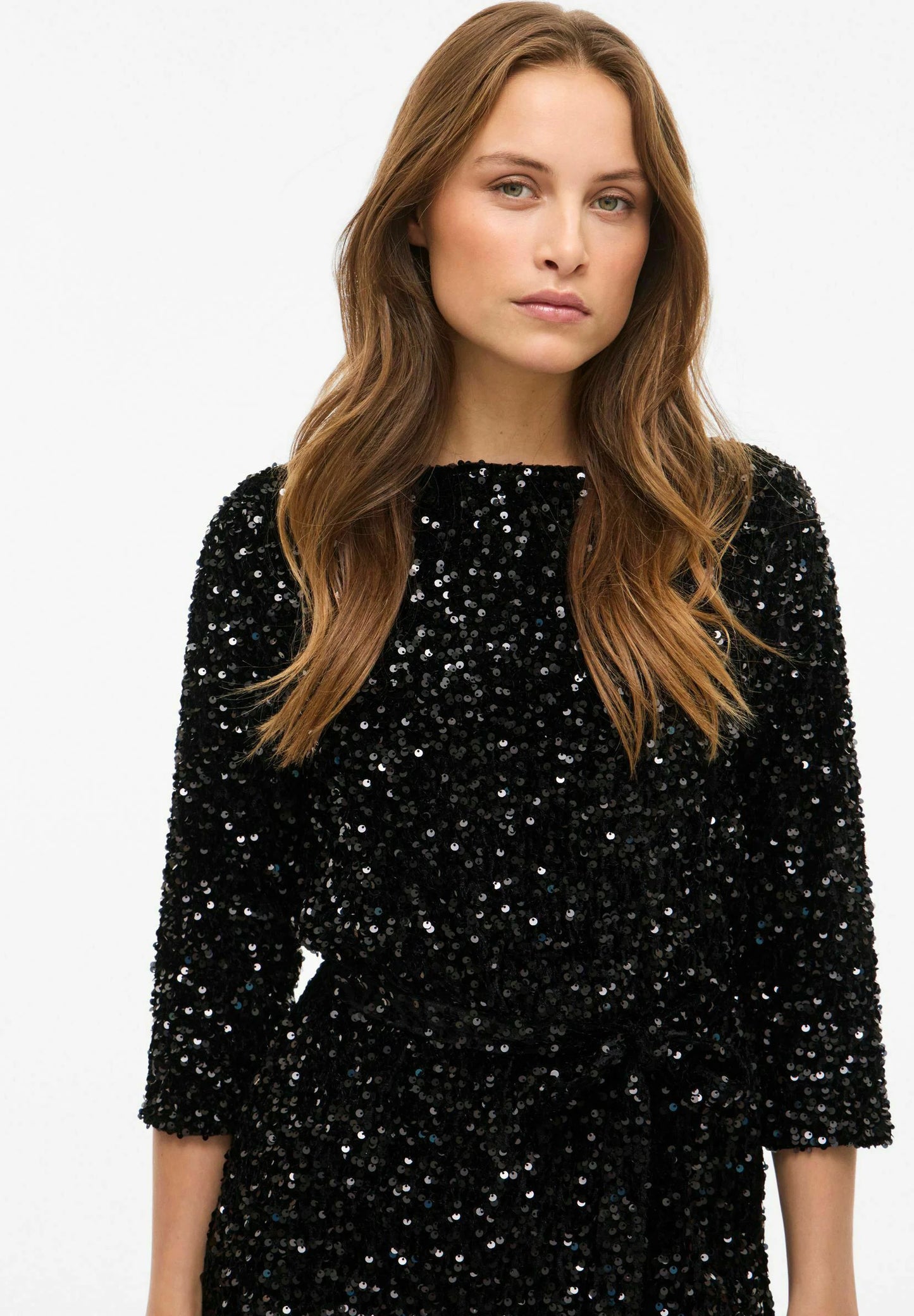 VIFAITH BOATNECK 3/4 DRESS/R