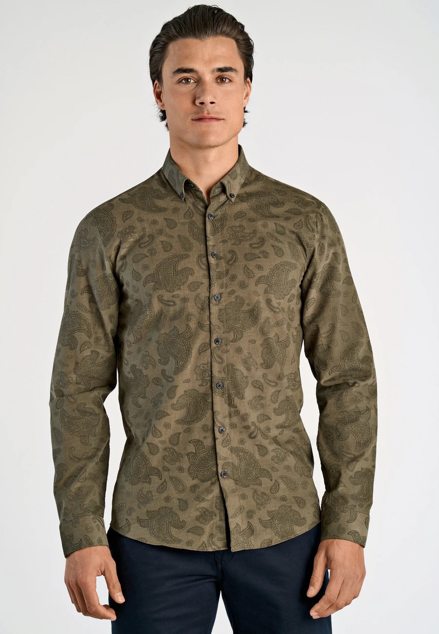 AOP corduroy shirt L/S