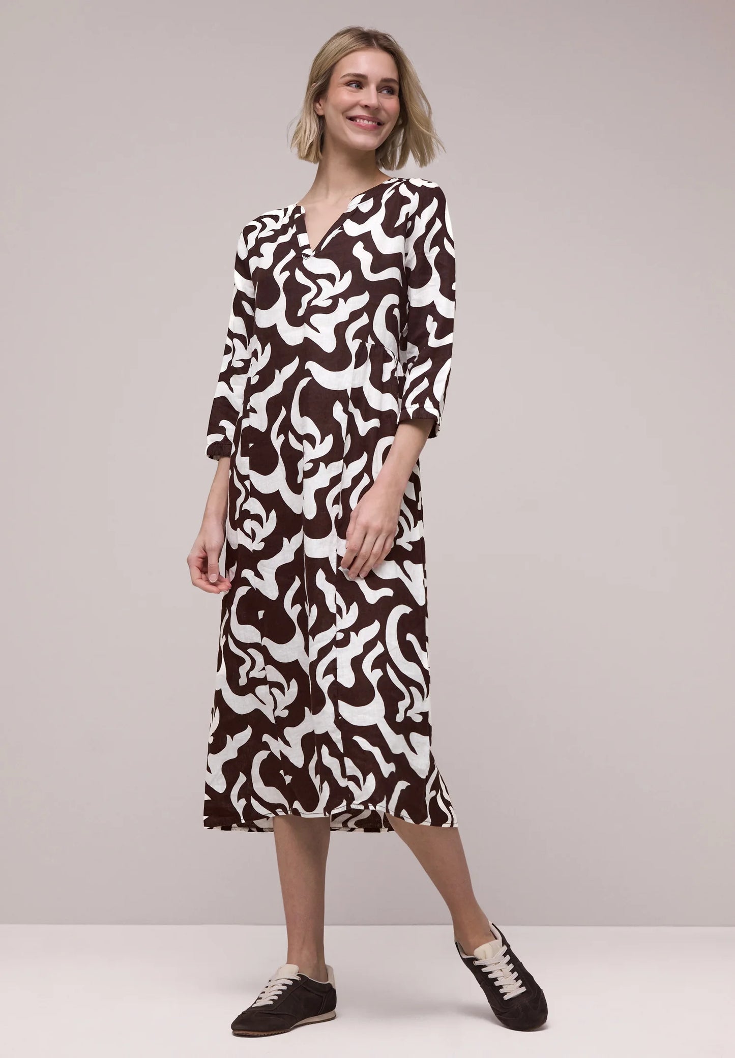 SOL_Midi Volant Dress_AOP