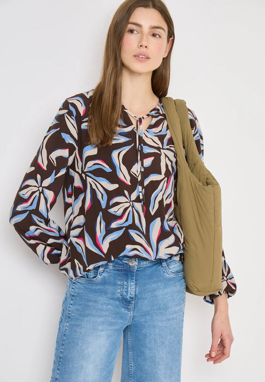Printblouse with Strings