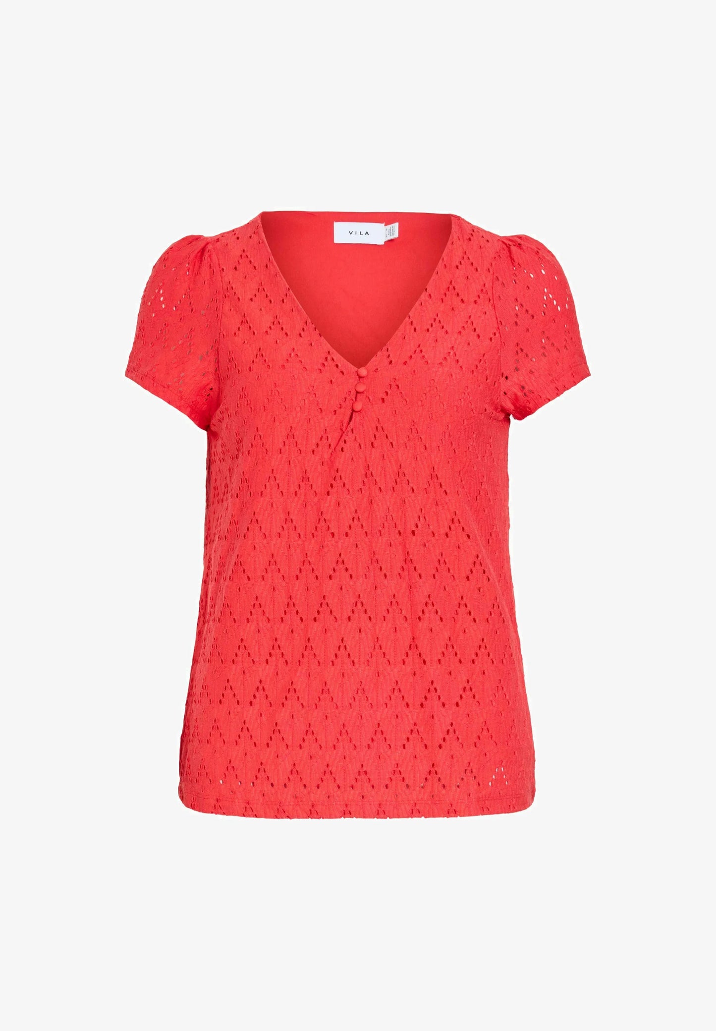 VIAMALINA V-NECK S/S TOP/VOL/PB