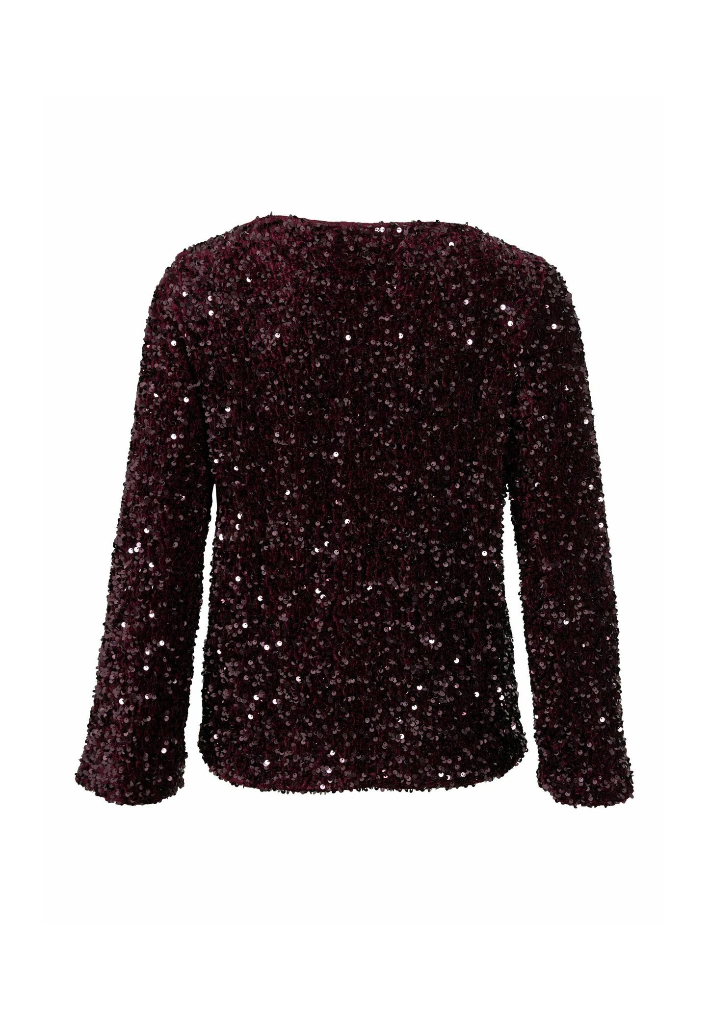 VIFAITH BOAT NECK L/S SEQUIN TOP/1