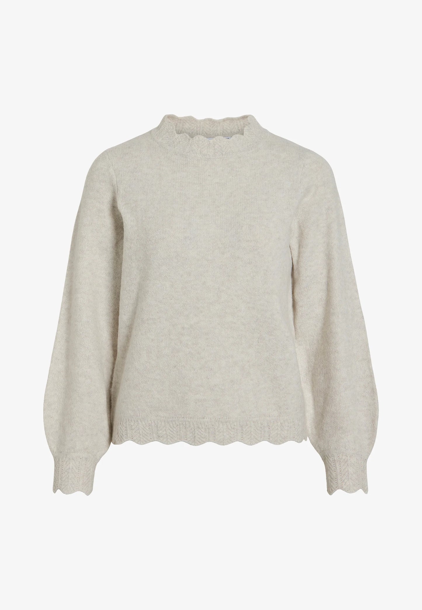 VINIKOLINA O-NECK L/S KNIT TOP - NOOS